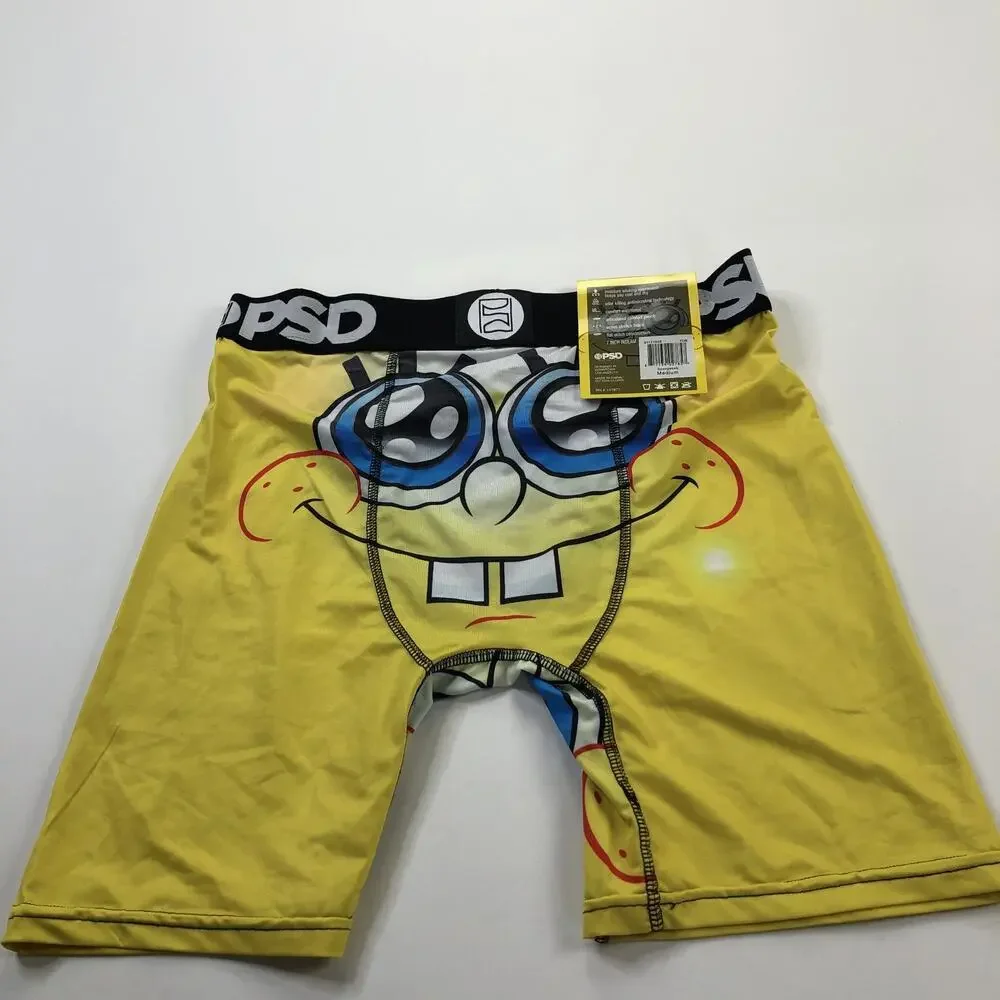 PSD Spongebob Squarepants Men's NEW Boxer Shorts Medium 32-34 Yellow